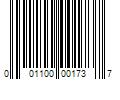 Barcode Image for UPC code 001100001737