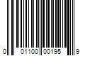 Barcode Image for UPC code 001100001959