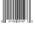 Barcode Image for UPC code 001100001973