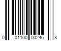 Barcode Image for UPC code 001100002468