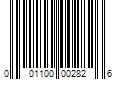 Barcode Image for UPC code 001100002826