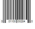 Barcode Image for UPC code 001100002840