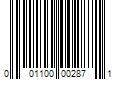 Barcode Image for UPC code 001100002871