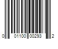 Barcode Image for UPC code 001100002932