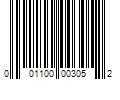 Barcode Image for UPC code 001100003052