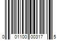 Barcode Image for UPC code 001100003175