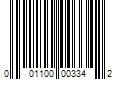 Barcode Image for UPC code 001100003342