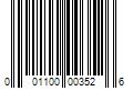 Barcode Image for UPC code 001100003526