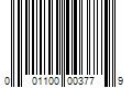 Barcode Image for UPC code 001100003779