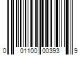 Barcode Image for UPC code 001100003939