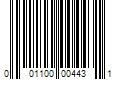 Barcode Image for UPC code 001100004431