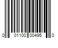 Barcode Image for UPC code 001100004950