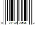 Barcode Image for UPC code 001100005063