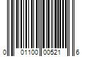 Barcode Image for UPC code 001100005216