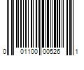 Barcode Image for UPC code 001100005261