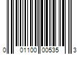 Barcode Image for UPC code 001100005353