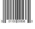 Barcode Image for UPC code 001100005360