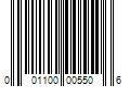 Barcode Image for UPC code 001100005506