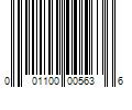 Barcode Image for UPC code 001100005636