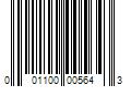 Barcode Image for UPC code 001100005643