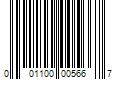 Barcode Image for UPC code 001100005667