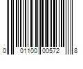 Barcode Image for UPC code 001100005728