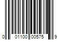 Barcode Image for UPC code 001100005759