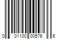 Barcode Image for UPC code 001100005766