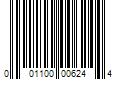 Barcode Image for UPC code 001100006244