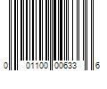 Barcode Image for UPC code 001100006336