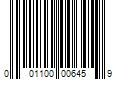 Barcode Image for UPC code 001100006459