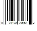 Barcode Image for UPC code 001100006602