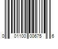 Barcode Image for UPC code 001100006756