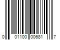 Barcode Image for UPC code 001100006817