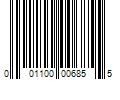 Barcode Image for UPC code 001100006855