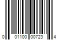 Barcode Image for UPC code 001100007234