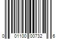 Barcode Image for UPC code 001100007326