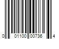 Barcode Image for UPC code 001100007364