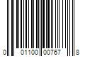 Barcode Image for UPC code 001100007678