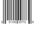 Barcode Image for UPC code 001100007739