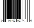 Barcode Image for UPC code 001100007746