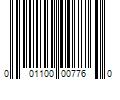 Barcode Image for UPC code 001100007760