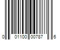 Barcode Image for UPC code 001100007876