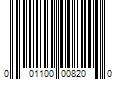 Barcode Image for UPC code 001100008200