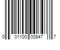 Barcode Image for UPC code 001100008477