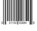 Barcode Image for UPC code 001100008545