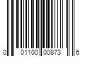 Barcode Image for UPC code 001100008736