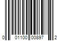 Barcode Image for UPC code 001100008972