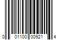 Barcode Image for UPC code 001100009214