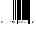 Barcode Image for UPC code 001100009252